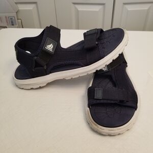 Mens Sandals Size 13 Hook and Loop Open Toe Casual  Sport Beach Walking  Shoe Bl